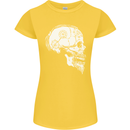 Viking Skull Thor Valhalla Norse Mythology Womens Petite Cut T-Shirt Yellow