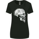 Viking Skull Thor Valhalla Norse Mythology Womens Wider Cut T-Shirt Black