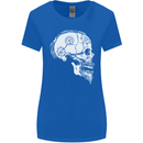 Viking Skull Thor Valhalla Norse Mythology Womens Wider Cut T-Shirt Royal Blue