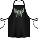Viking Skull Wings Runic Text Gym Helmet Cotton Apron 100% Organic Black