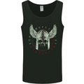 Viking Skull Wings Runic Text Gym Helmet Mens Vest Tank Top Black