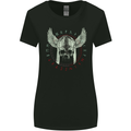 Viking Skull Wings Runic Text Gym Helmet Womens Wider Cut T-Shirt Black
