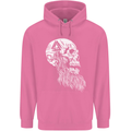 Viking Skull With Beard and Valknut Symbol Mens 80% Cotton Hoodie Azelea