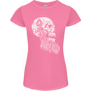 Viking Skull With Beard and Valknut Symbol Womens Petite Cut T-Shirt Azalea