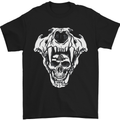 Viking Skull With Valknut Symbol Mens T-Shirt 100% Cotton Black