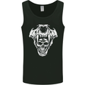 Viking Skull With Valknut Symbol Mens Vest Tank Top Black