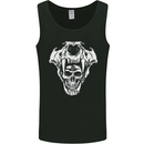 Viking Skull With Valknut Symbol Mens Vest Tank Top Black