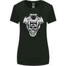 Viking Skull With Valknut Symbol Womens Wider Cut T-Shirt Black