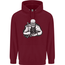 Viking Skull & Sword Thor Valhalla Childrens Kids Hoodie Maroon