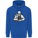 Viking Skull & Sword Thor Valhalla Childrens Kids Hoodie Royal Blue