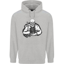 Viking Skull & Sword Thor Valhalla Childrens Kids Hoodie Sports Grey