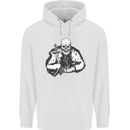 Viking Skull & Sword Thor Valhalla Childrens Kids Hoodie White