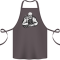 Viking Skull & Sword Thor Valhalla Cotton Apron 100% Organic Dark Grey