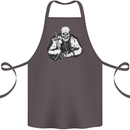 Viking Skull & Sword Thor Valhalla Cotton Apron 100% Organic Dark Grey