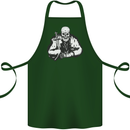 Viking Skull & Sword Thor Valhalla Cotton Apron 100% Organic Forest Green