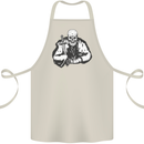 Viking Skull & Sword Thor Valhalla Cotton Apron 100% Organic Natural