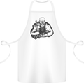 Viking Skull & Sword Thor Valhalla Cotton Apron 100% Organic White