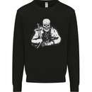 Viking Skull & Sword Thor Valhalla Kids Sweatshirt Jumper Black
