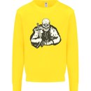 Viking Skull & Sword Thor Valhalla Kids Sweatshirt Jumper Yellow