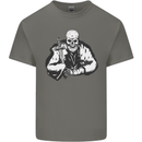 Viking Skull & Sword Thor Valhalla Kids T-Shirt Childrens Charcoal