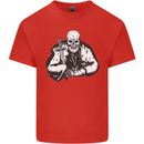 Viking Skull & Sword Thor Valhalla Kids T-Shirt Childrens Red
