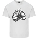 Viking Skull & Sword Thor Valhalla Mens Cotton T-Shirt Tee Top White