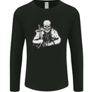 Viking Skull & Sword Thor Valhalla Mens Long Sleeve T-Shirt Black