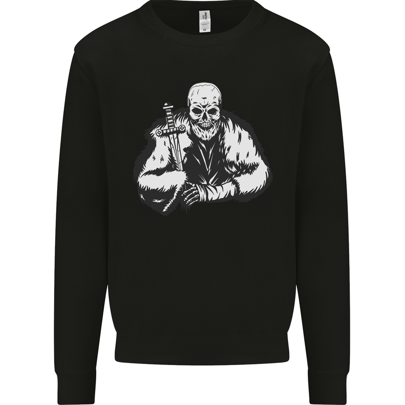 Viking Skull & Sword Thor Valhalla Mens Sweatshirt Jumper Black