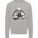 Viking Skull & Sword Thor Valhalla Mens Sweatshirt Jumper Sports Grey