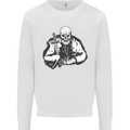 Viking Skull & Sword Thor Valhalla Mens Sweatshirt Jumper White