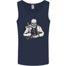Viking Skull & Sword Thor Valhalla Mens Vest Tank Top Navy Blue