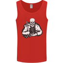 Viking Skull & Sword Thor Valhalla Mens Vest Tank Top Red