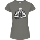 Viking Skull & Sword Thor Valhalla Womens Petite Cut T-Shirt Charcoal