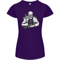 Viking Skull & Sword Thor Valhalla Womens Petite Cut T-Shirt Purple