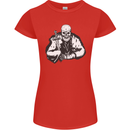 Viking Skull & Sword Thor Valhalla Womens Petite Cut T-Shirt Red