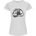 Viking Skull & Sword Thor Valhalla Womens Petite Cut T-Shirt White