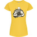 Viking Skull & Sword Thor Valhalla Womens Petite Cut T-Shirt Yellow