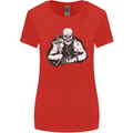 Viking Skull & Sword Thor Valhalla Womens Wider Cut T-Shirt Red
