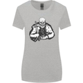 Viking Skull & Sword Thor Valhalla Womens Wider Cut T-Shirt Sports Grey