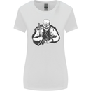 Viking Skull & Sword Thor Valhalla Womens Wider Cut T-Shirt White