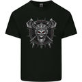Viking Skull with Swords & Shield Valhalla Mens Cotton T-Shirt Tee Top Black