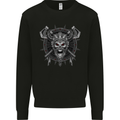 Viking Skull with Swords & Shield Valhalla Mens Sweatshirt Jumper Black