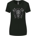 Viking Skull with Swords & Shield Valhalla Womens Wider Cut T-Shirt Black