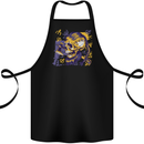 Viking Symbols Skull Cotton Apron 100% Organic Black
