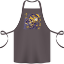 Viking Symbols Skull Cotton Apron 100% Organic Dark Grey