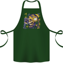 Viking Symbols Skull Cotton Apron 100% Organic Forest Green