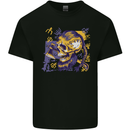 Viking Symbols Skull Kids T-Shirt Childrens Black