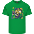 Viking Symbols Skull Kids T-Shirt Childrens Irish Green