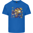 Viking Symbols Skull Kids T-Shirt Childrens Royal Blue