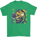 Viking Symbols Skull Mens T-Shirt 100% Cotton Irish Green